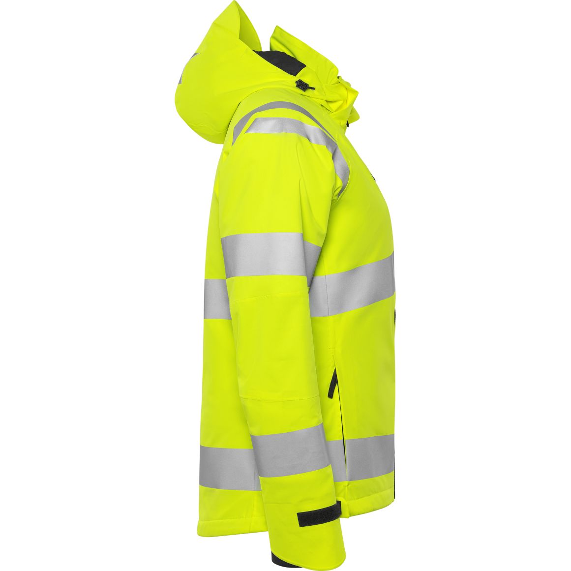 FRISTADS HIGH VIS GREEN STRETCH WINTERJACKE DAMEN KL.3 4683 GLPS