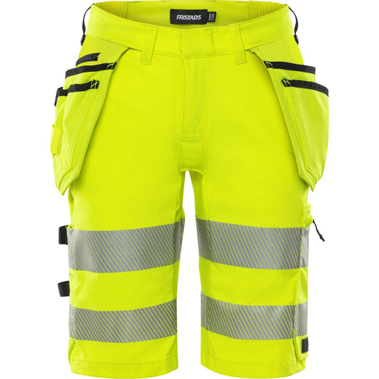 FRISTADS HIGH VIS HANDWERKER STRETCH-SHORTS DAMEN, KL.1 2667 GSTP
