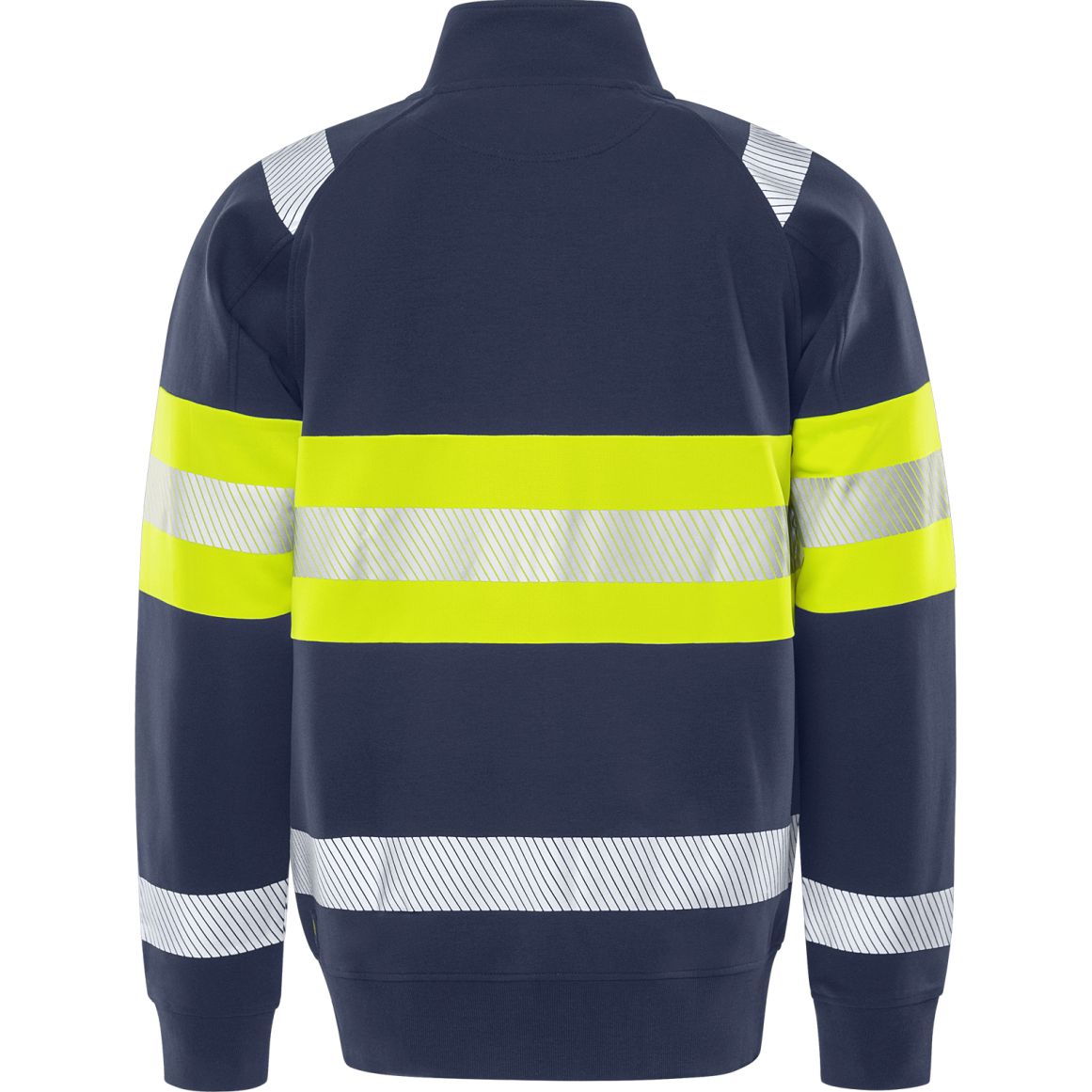 FRISTADS HIGH VIS GREEN STRETCH-SWEATJACKE KL.1 7531 GKC