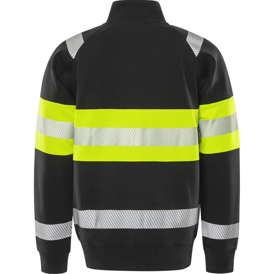 FRISTADS HIGH VIS GREEN STRETCH-SWEATJACKE KL.1 7531 GKC