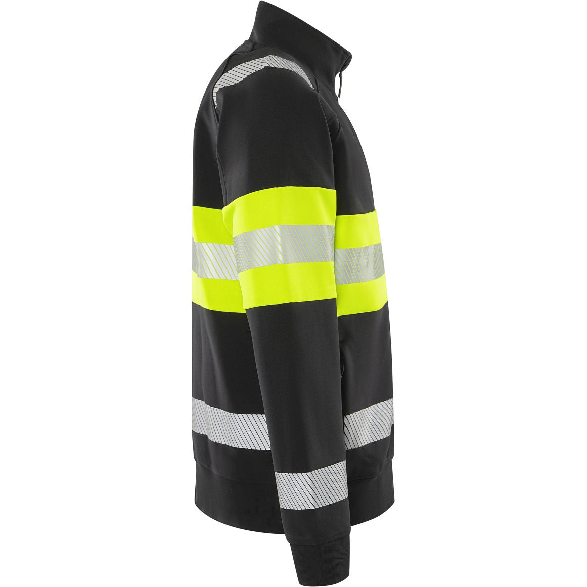 FRISTADS HIGH VIS GREEN STRETCH-SWEATJACKE KL.1 7531 GKC
