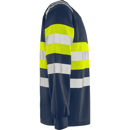 FRISTADS HIGH VIS GREEN LANGARMSHIRT KL.1 7881 GPST
