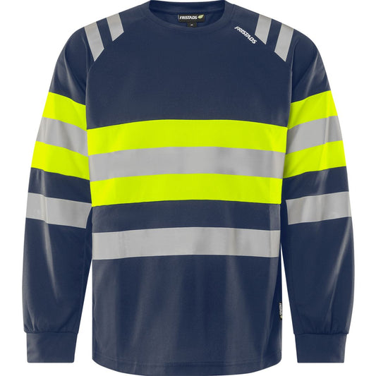 FRISTADS HIGH VIS GREEN LANGARMSHIRT KL.1 7881 GPST