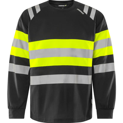 FRISTADS HIGH VIS GREEN LANGARMSHIRT KL.1 7881 GPST