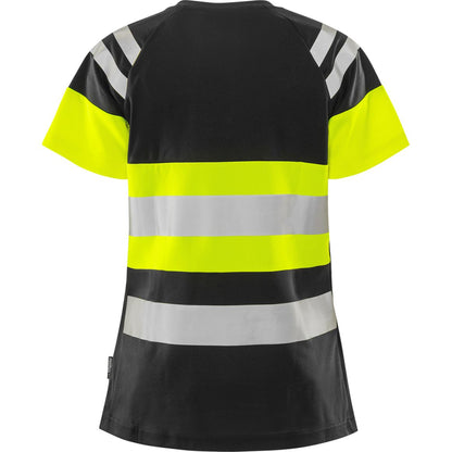 FRISTADS HIGH VIS GREEN DAMEN T-SHIRT KL.1 7880 GPST