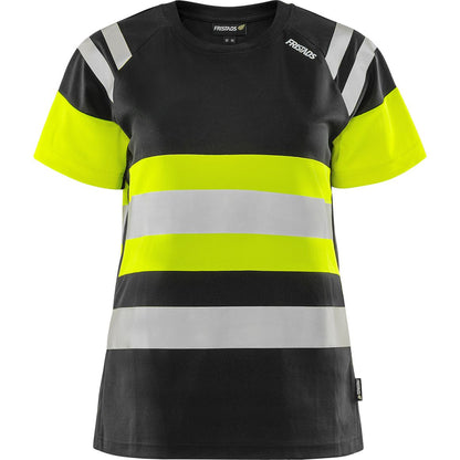 FRISTADS HIGH VIS GREEN DAMEN T-SHIRT KL.1 7880 GPST