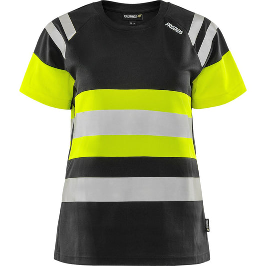 FRISTADS HIGH VIS GREEN DAMEN T-SHIRT KL.1 7880 GPST