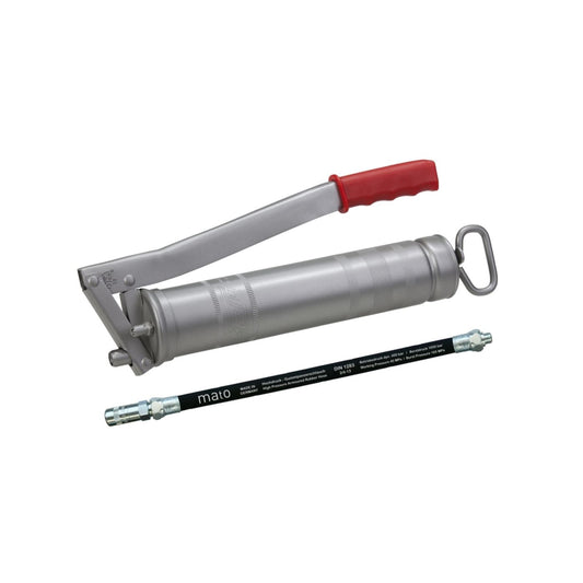 mato Ganzstahl-Fettpresse E500 mit Schlauch RH-30C, Anschlussgewinde M10x1