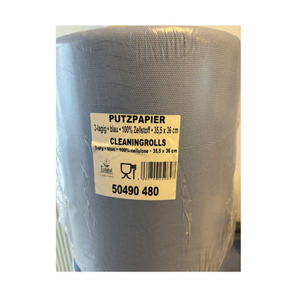 Putzrolle BLAU Zellstoff, 1000 Abrisse