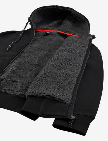 FHB Sweater-Jacke mit Kapuze und Webpelz - JÖRG