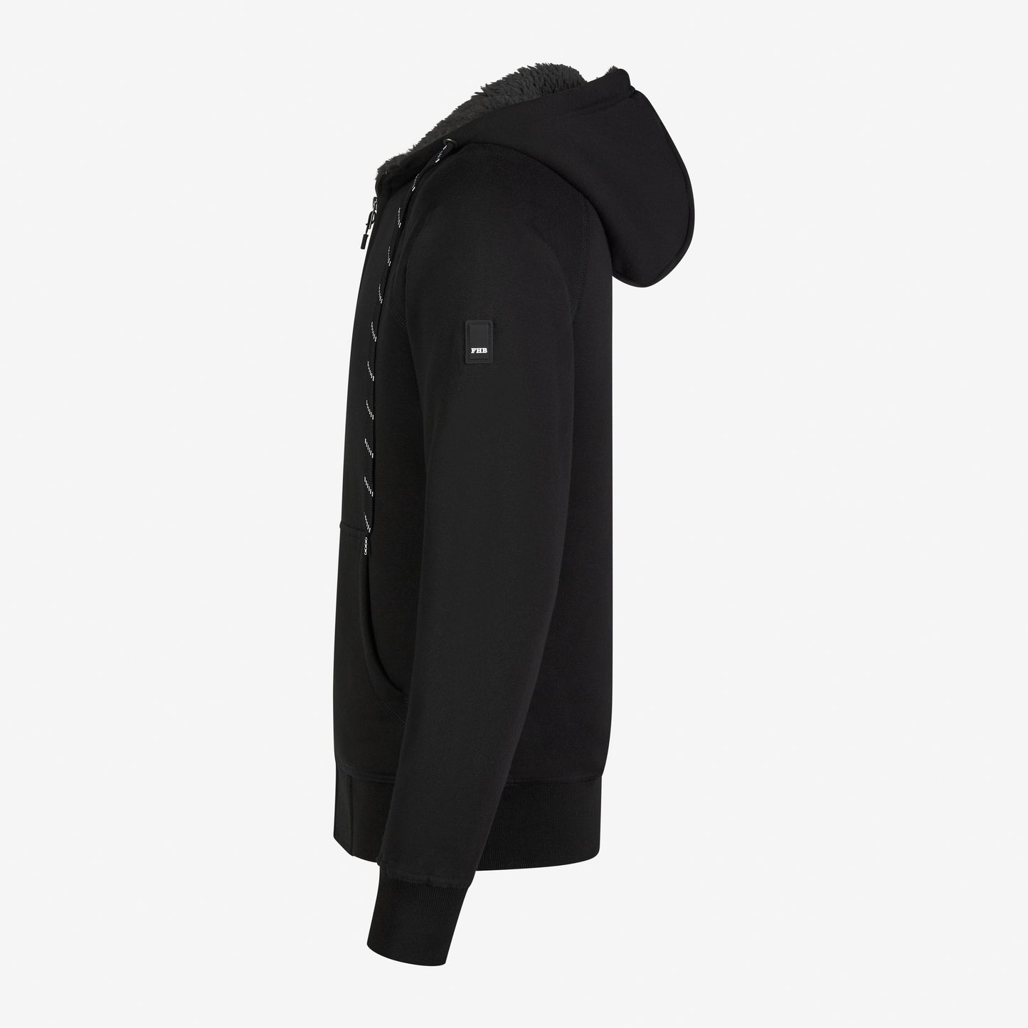 FHB Sweater-Jacke mit Kapuze und Webpelz - JÖRG