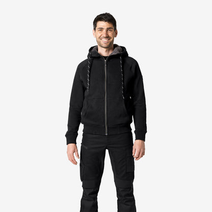 FHB Sweater-Jacke mit Kapuze und Webpelz - JÖRG