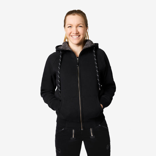 FHB Sweater-Jacke mit Kapuze und Webpelz - JÖRG