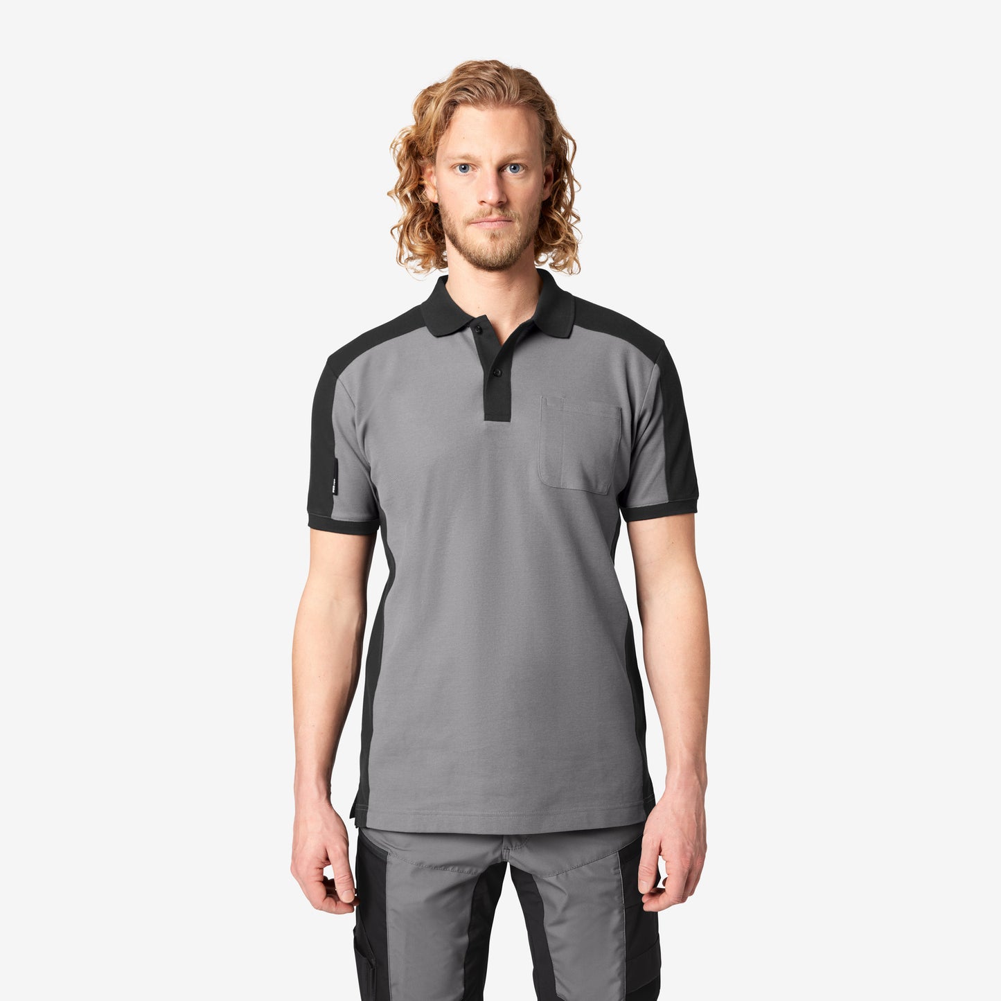 FHB Polo-Shirt zweifarbig - KONRAD