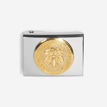 FHB Koppelschloss Silber mit goldenem Zunftzeichen