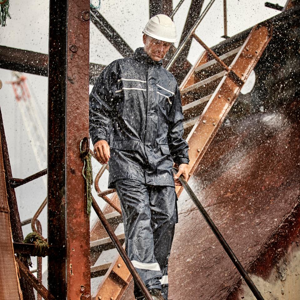 ELKA DRY ZONE D-LUX PU REGENJACKE MIT EXTRA LÄNGE