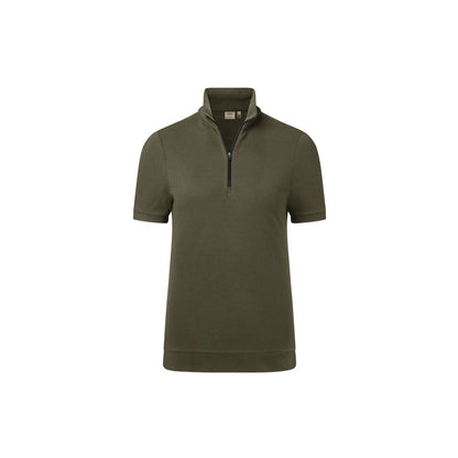 HAKRO Damen ZIP-Shirt Piqué Mikralinar® ECO