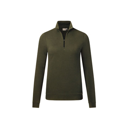HAKRO Damen ZIP-Longsleeve Piqué Mikralinar® ECO