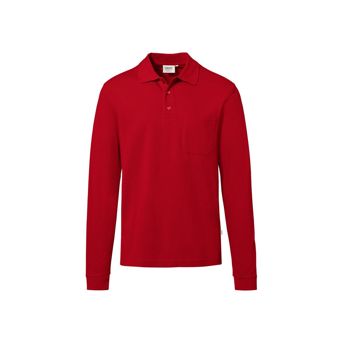 HAKRO - Pocket-Longsleeve-Polo MIKRALINAR® ECO