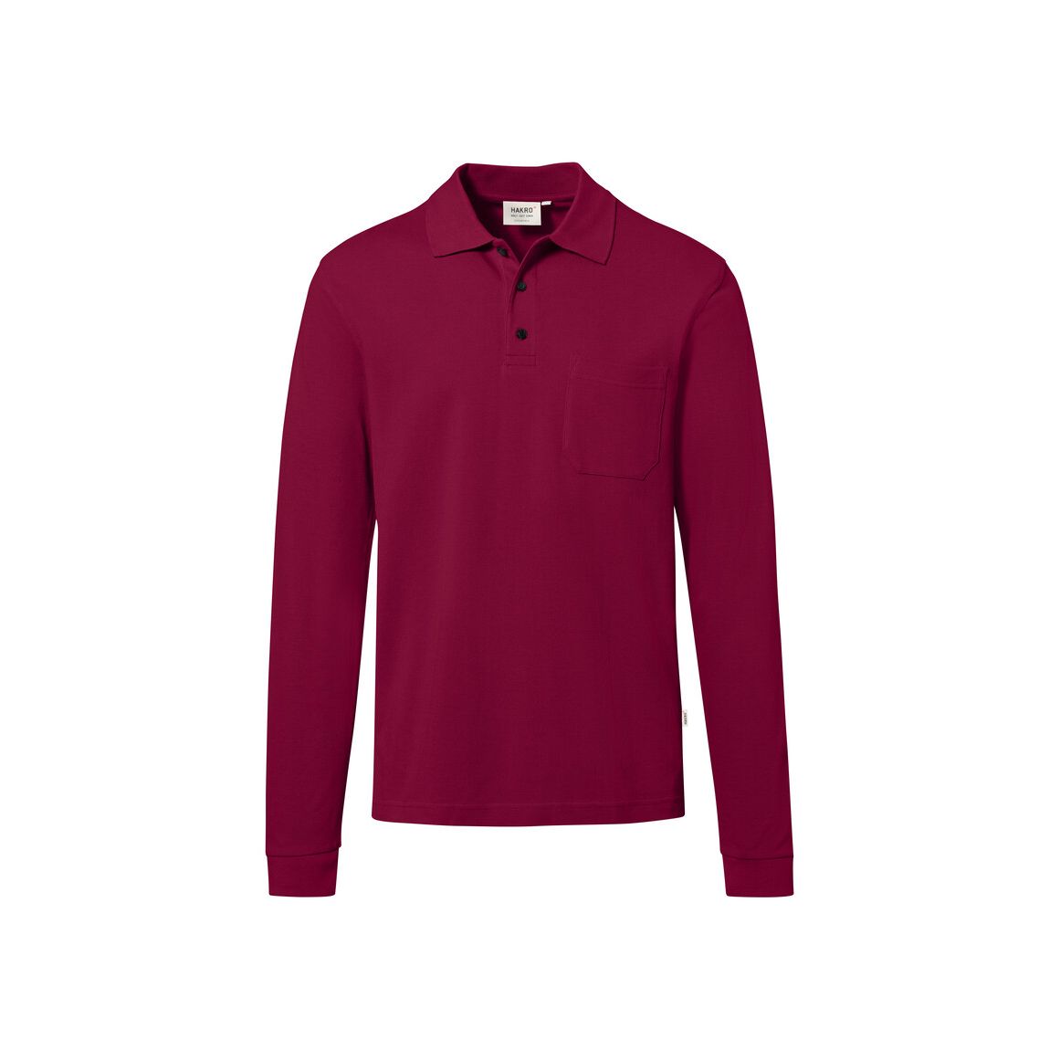 HAKRO - Pocket-Longsleeve-Polo MIKRALINAR® ECO