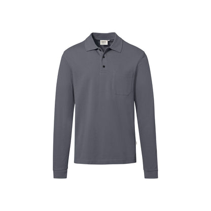 HAKRO - Pocket-Longsleeve-Polo MIKRALINAR® ECO