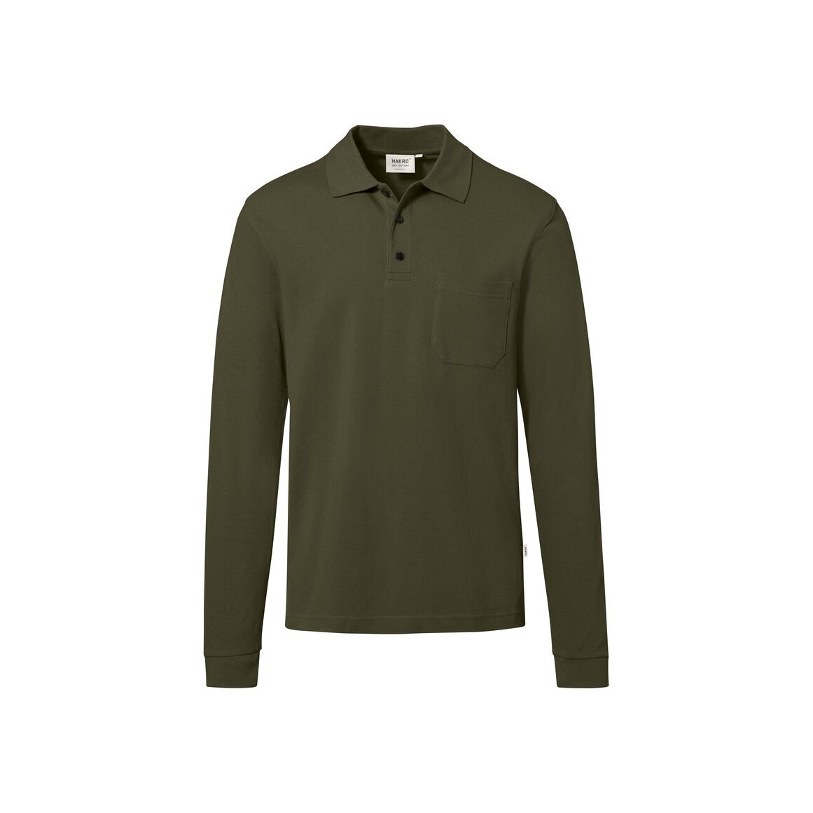 HAKRO - Pocket-Longsleeve-Polo MIKRALINAR® ECO