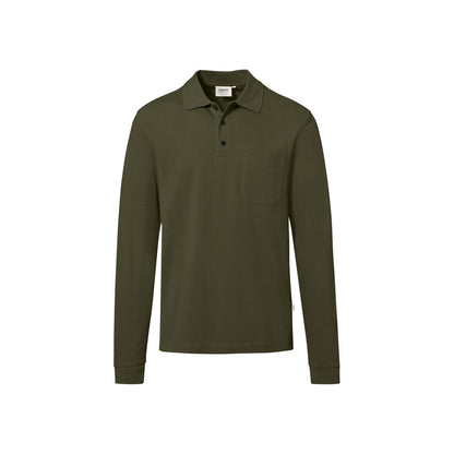 HAKRO - Pocket-Longsleeve-Polo MIKRALINAR® ECO