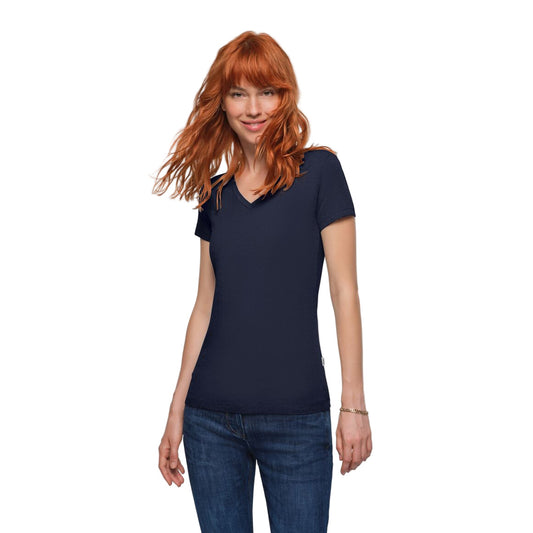 HAKRO - DAMEN - V-Shirt Stretch