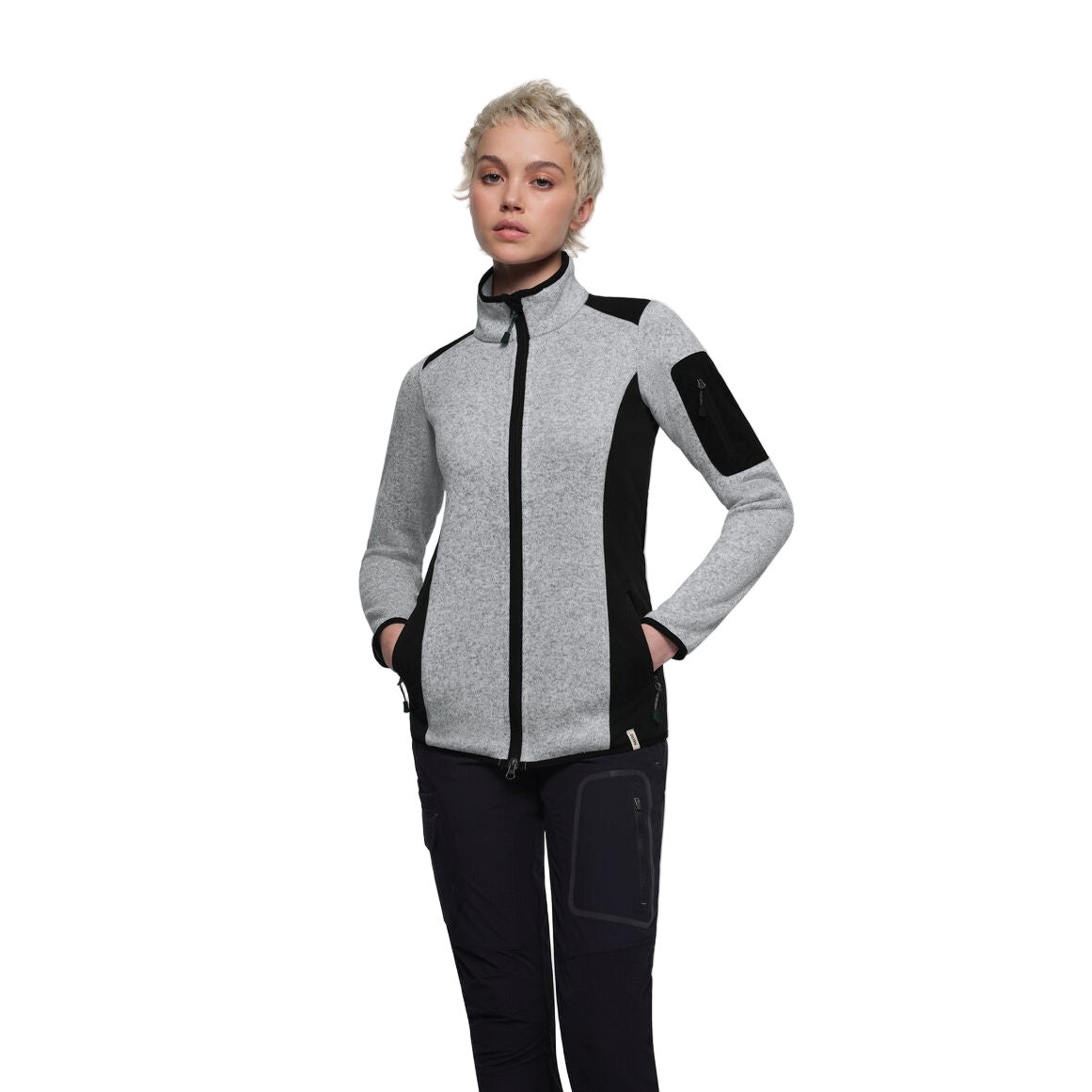 HAKRO DAMEN Strickfleecejacke