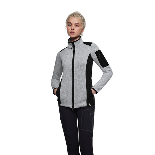 HAKRO DAMEN Strickfleecejacke