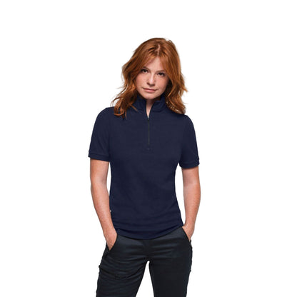 HAKRO Damen ZIP-Shirt Piqué Mikralinar® ECO