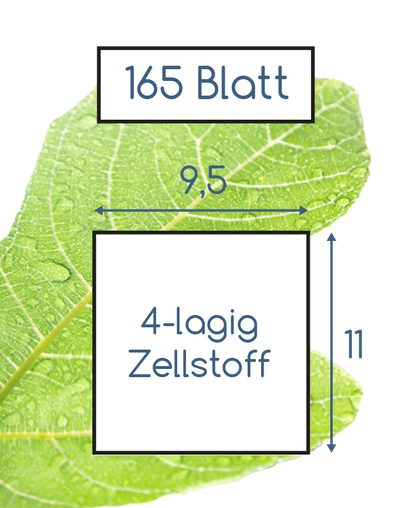 Toilettenpapier 4 lagig Zellstoff Super Soft • 165 Blatt (8x8 Rollen)