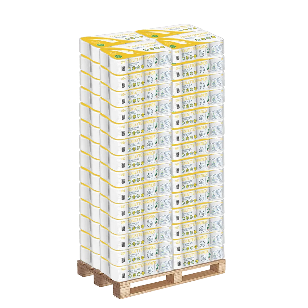 Toilettenpapier 4 lagig Zellstoff Super Soft • 165 Blatt (8x8 Rollen)