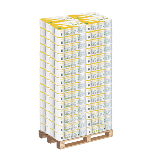 Toilettenpapier 4 lagig Zellstoff Super Soft • 165 Blatt (8x8 Rollen)